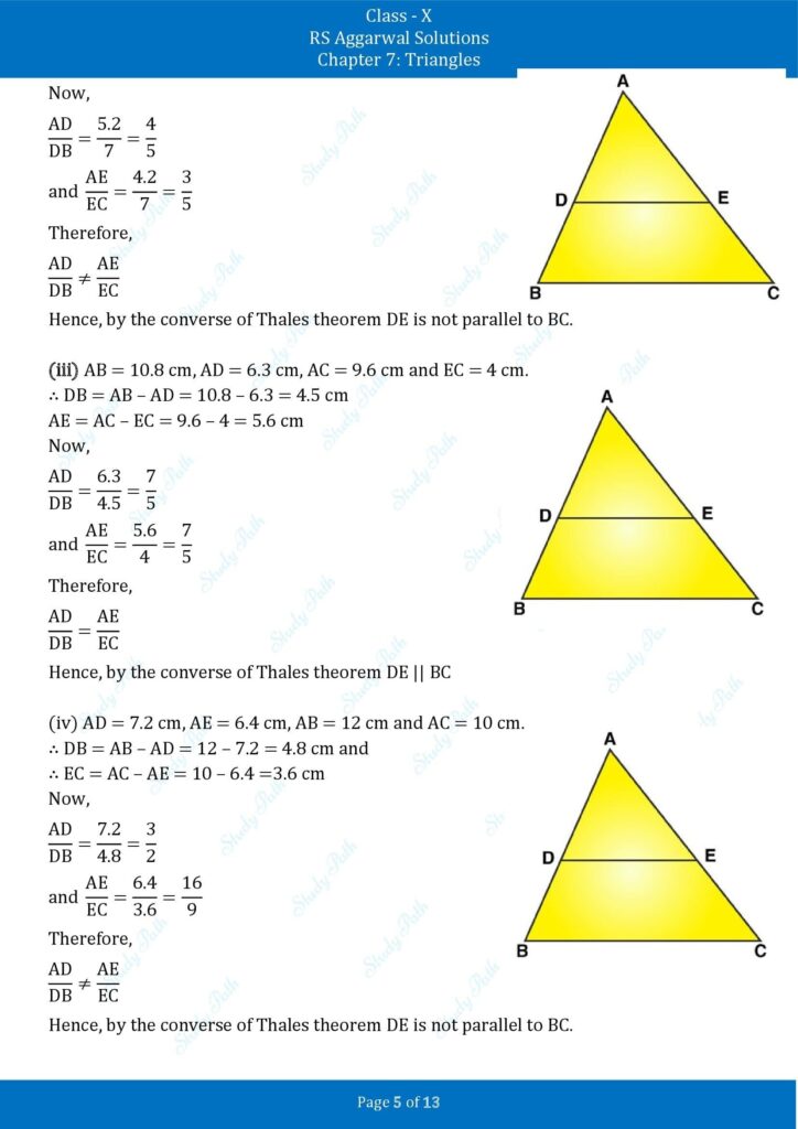 RS Aggarwal Class 10 Chapter 7 Test Yourself Solutions 5