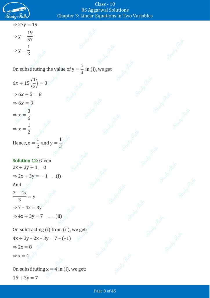 RS Aggarwal Class 10 Exercise 3B Solutions 8
