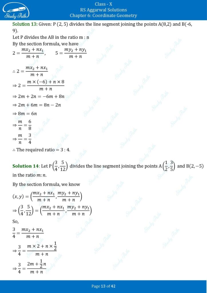 RS Aggarwal Class 10 Exercise 6B Solutions 13