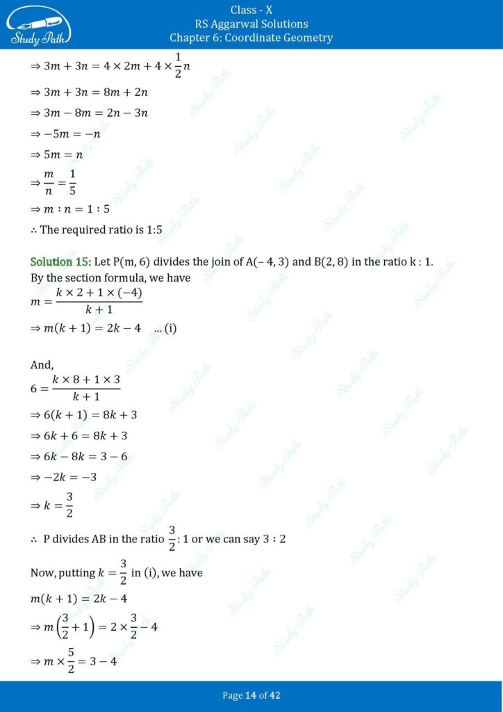 RS Aggarwal Class 10 Exercise 6B Solutions 14