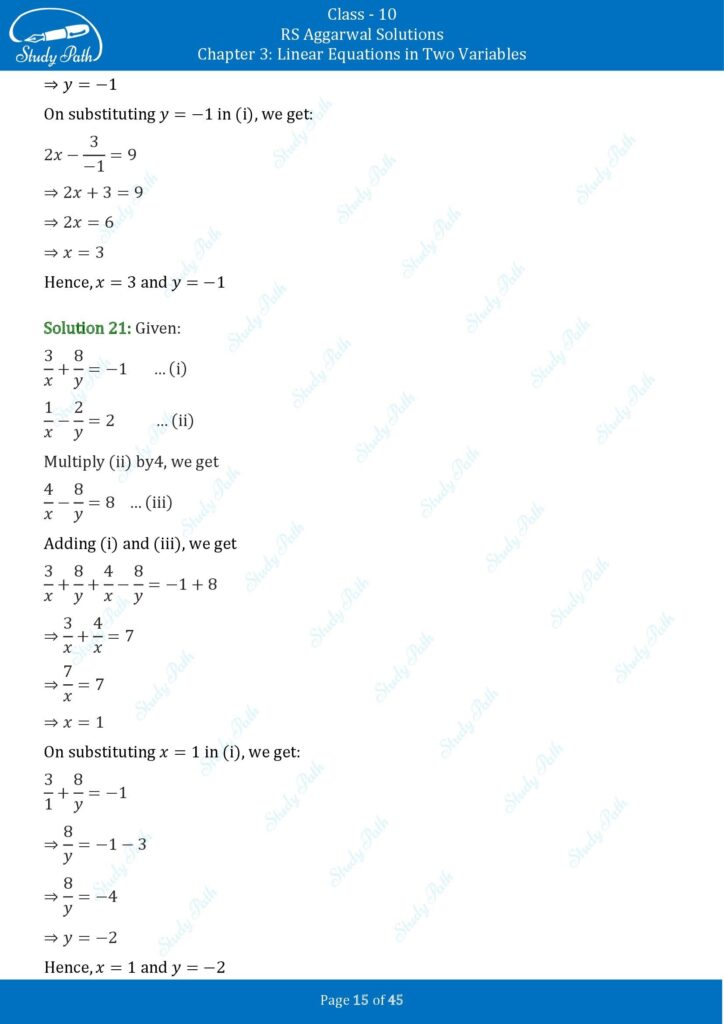 RS Aggarwal Class 10 Exercise 3B Solutions 15