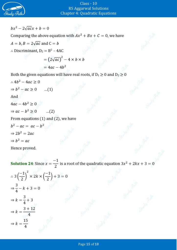 RS Aggarwal Class 10 Ex 4C Solutions 15