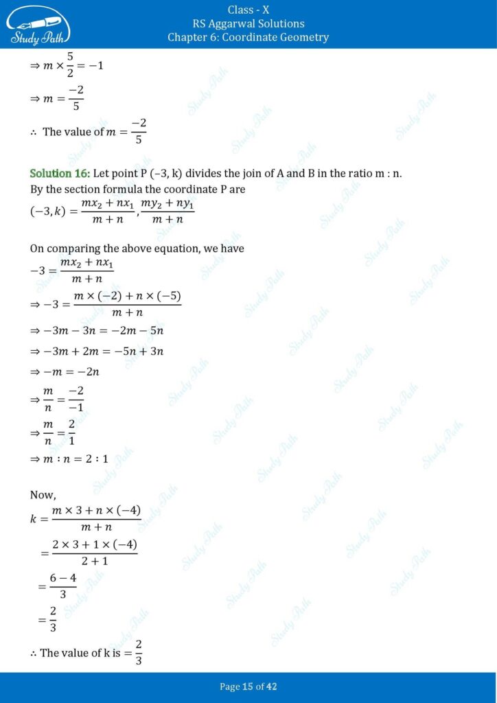 RS Aggarwal Class 10 Exercise 6B Solutions 15