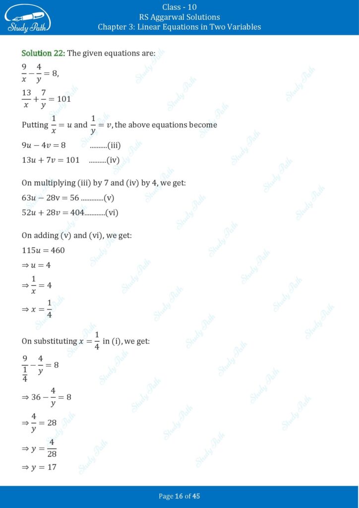 RS Aggarwal Class 10 Exercise 3B Solutions 16
