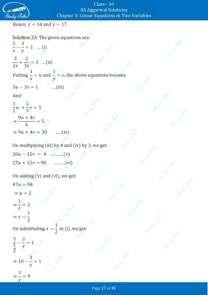 RS Aggarwal Class 10 Exercise 3B Solutions 17