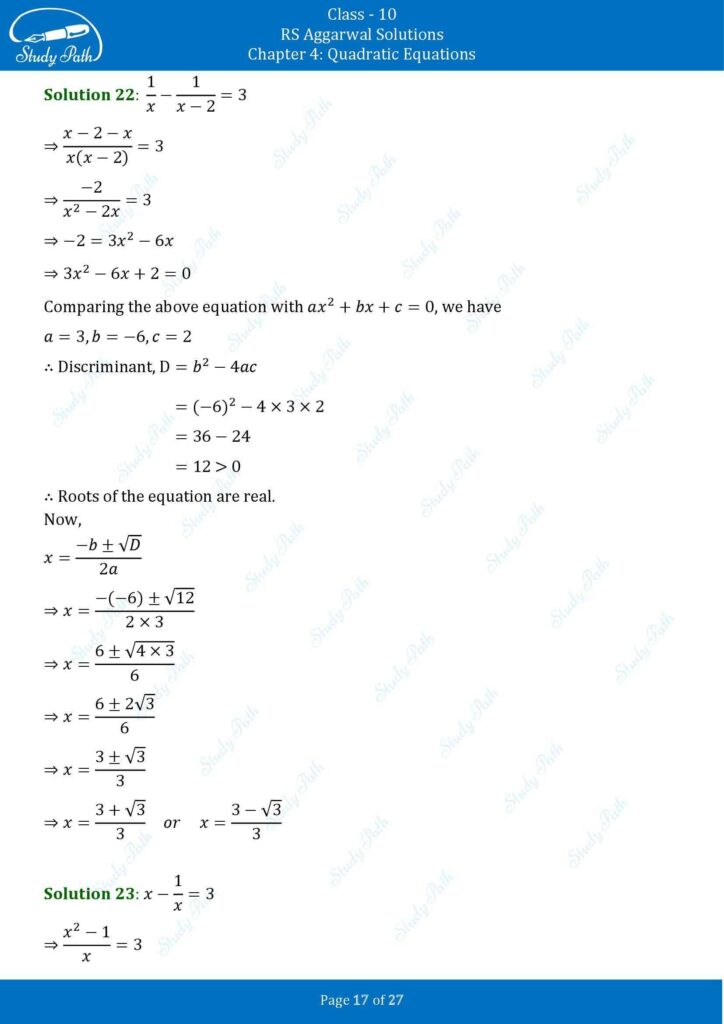 RS Aggarwal Class 10 Ex 4B Solutions 17