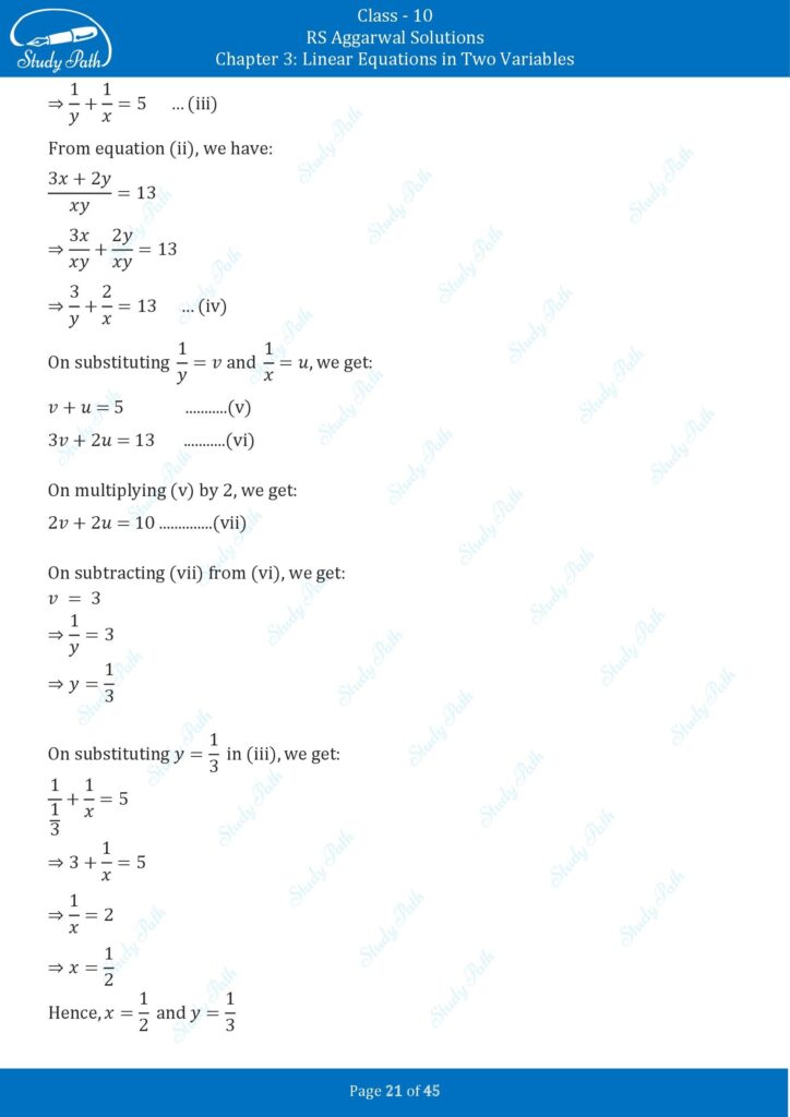 RS Aggarwal Class 10 Exercise 3B Solutions 21