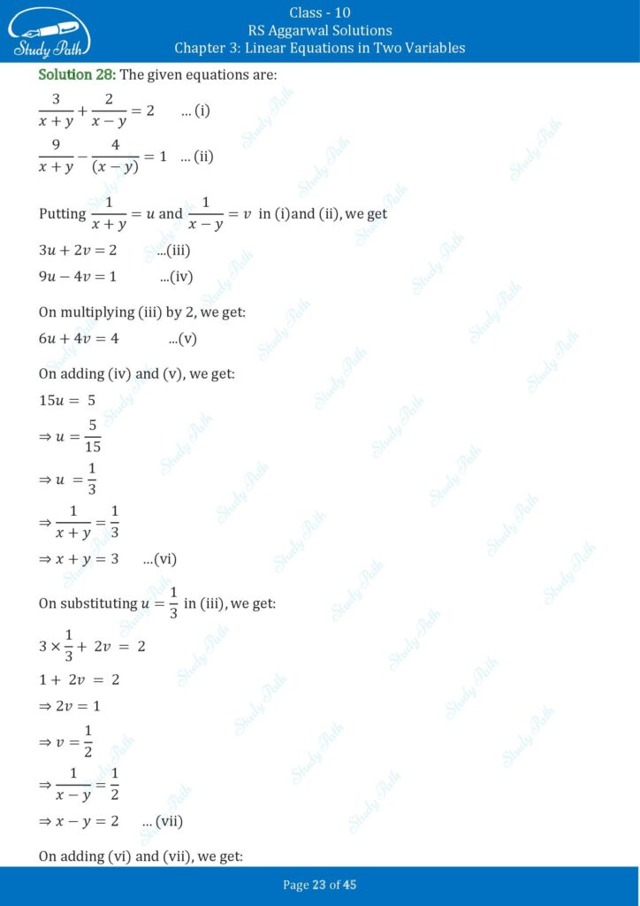 RS Aggarwal Class 10 Exercise 3B Solutions 23