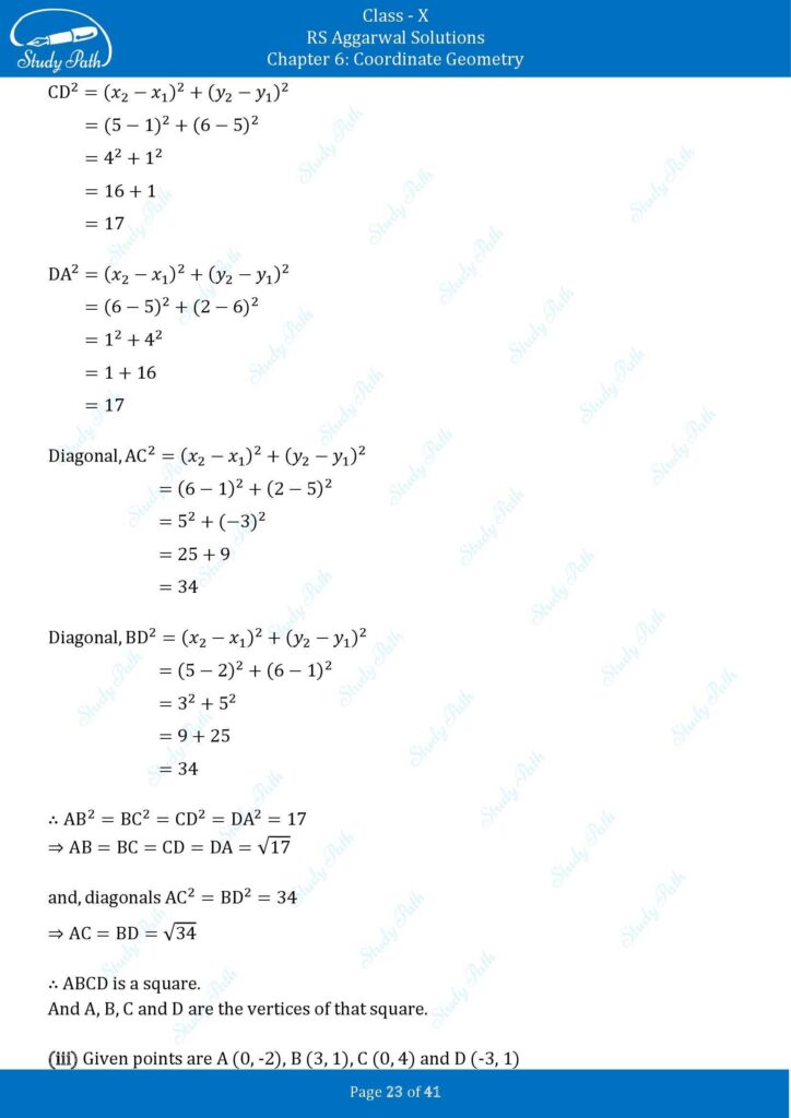 RS Aggarwal Class 10 Exercise 6A Solutions 23