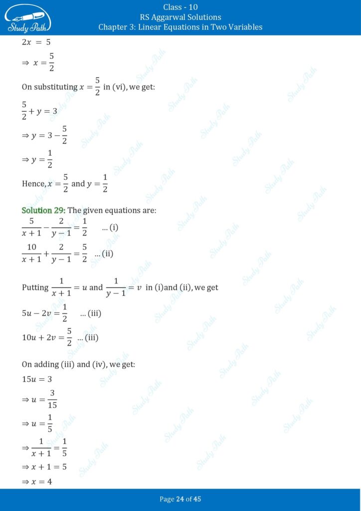 RS Aggarwal Class 10 Exercise 3B Solutions 24