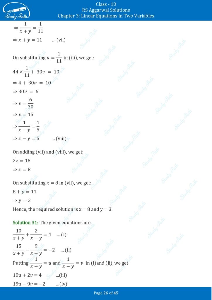 RS Aggarwal Class 10 Exercise 3B Solutions 26