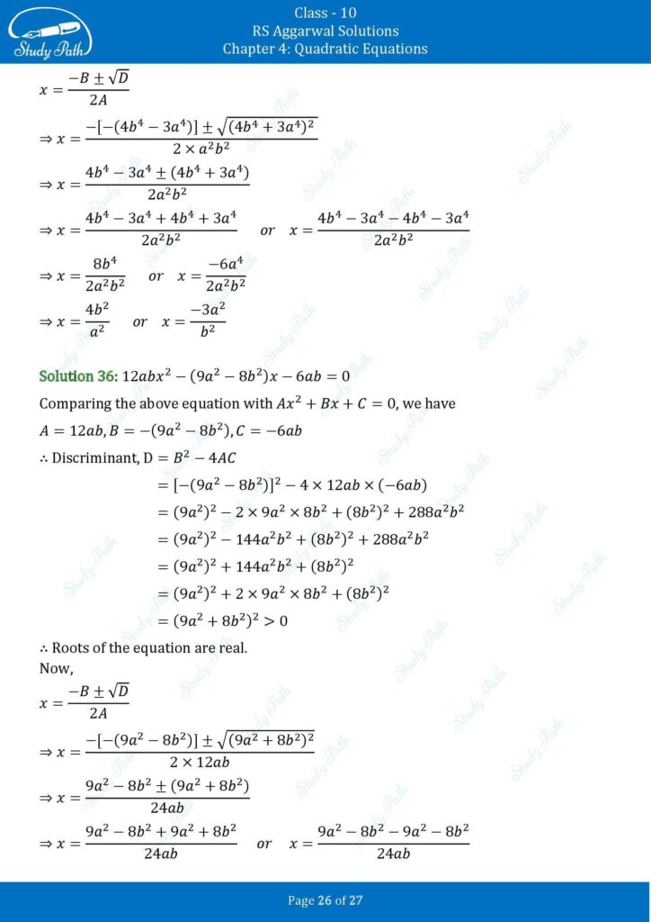 RS Aggarwal Class 10 Ex 4B Solutions 26