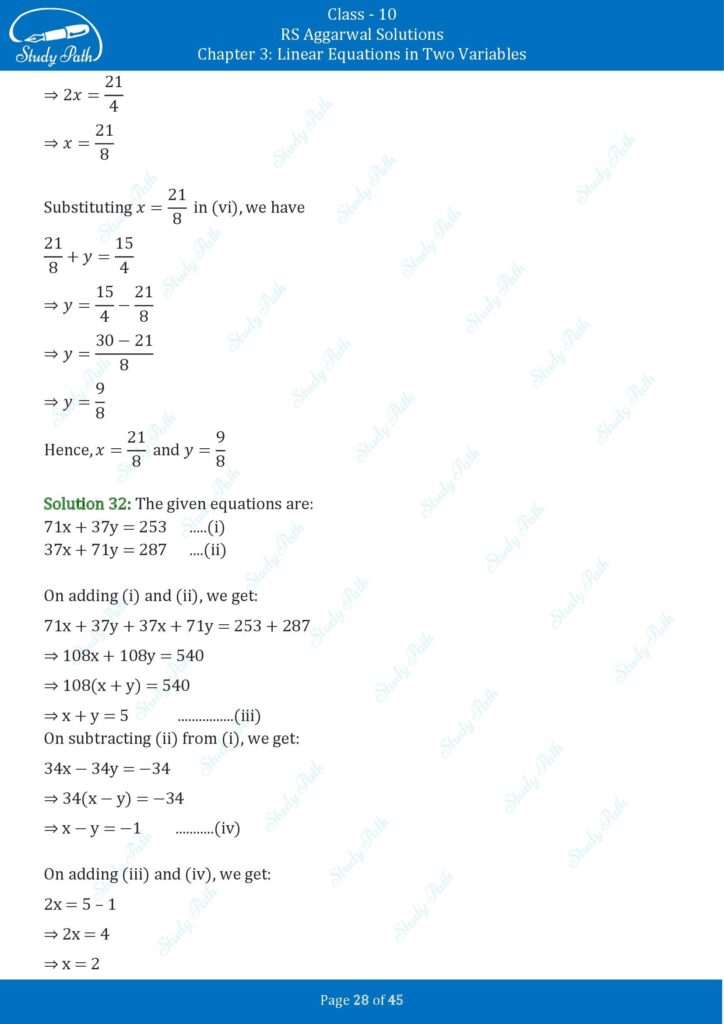 RS Aggarwal Class 10 Exercise 3B Solutions 28