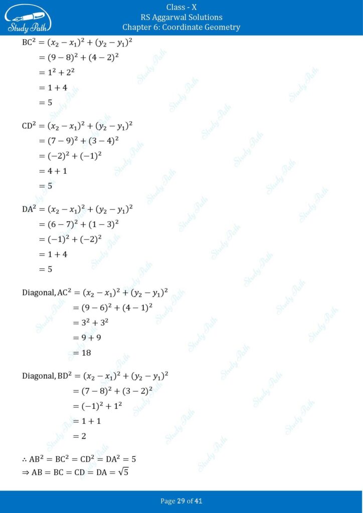 RS Aggarwal Class 10 Exercise 6A Solutions 29