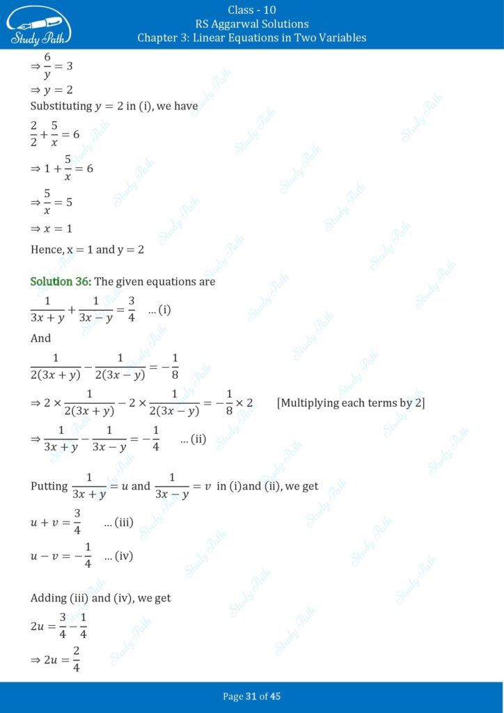 RS Aggarwal Class 10 Exercise 3B Solutions 31