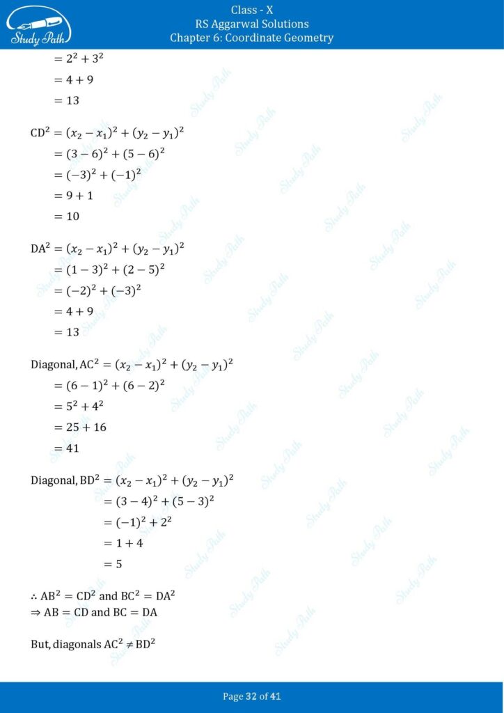 RS Aggarwal Class 10 Exercise 6A Solutions 32