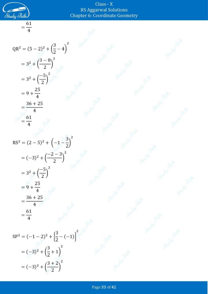 RS Aggarwal Class 10 Exercise 6B Solutions 33
