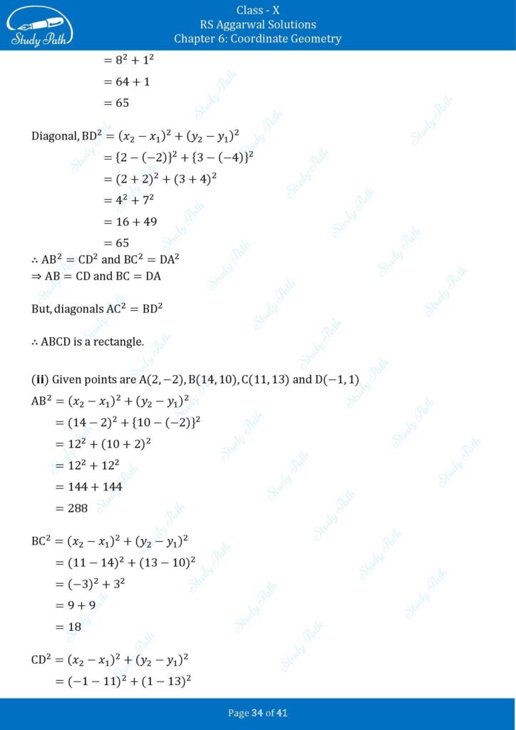 RS Aggarwal Class 10 Exercise 6A Solutions 34