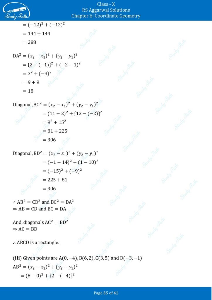 RS Aggarwal Class 10 Exercise 6A Solutions 35
