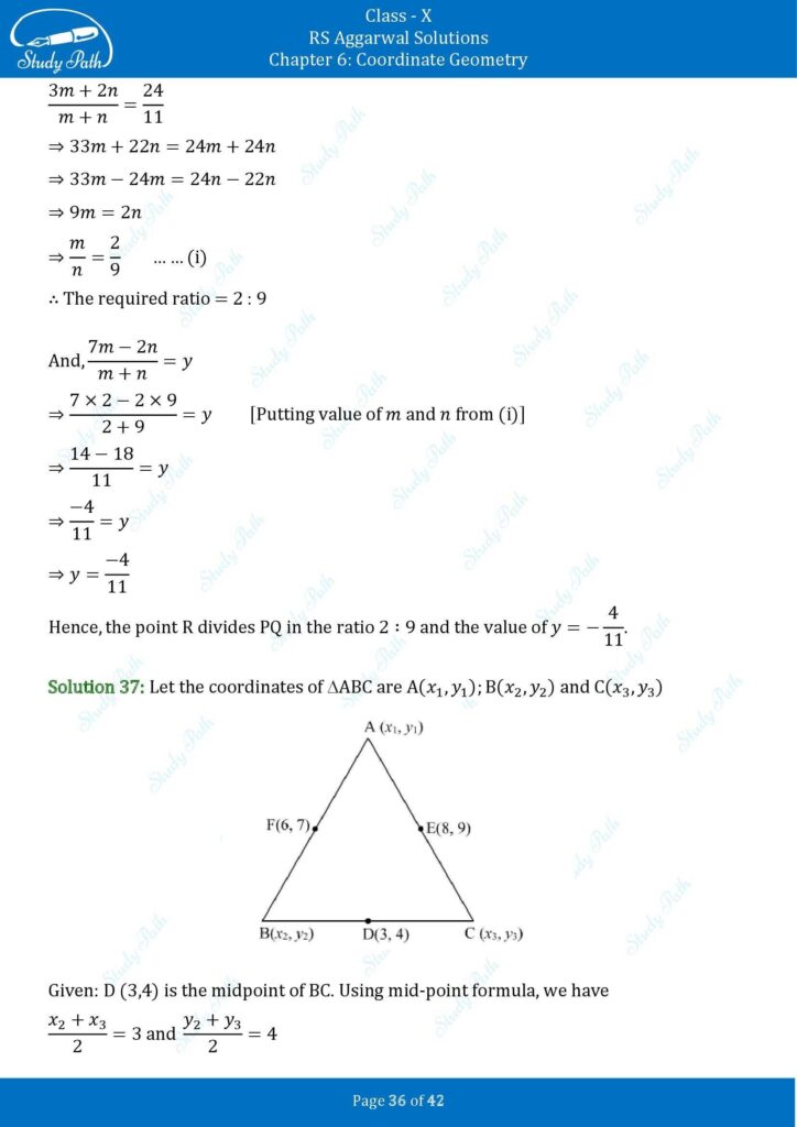 RS Aggarwal Class 10 Exercise 6B Solutions 36