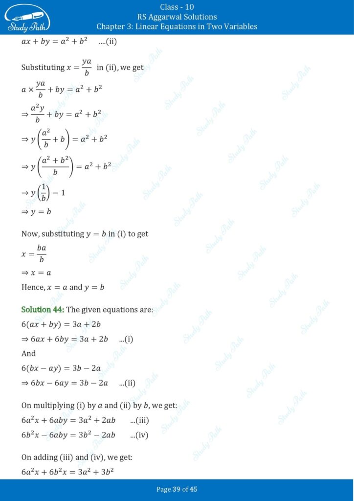 RS Aggarwal Class 10 Exercise 3B Solutions 39