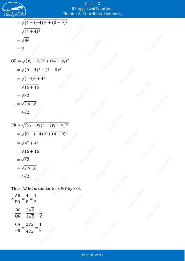 RS Aggarwal Class 10 Exercise 6A Solutions 40