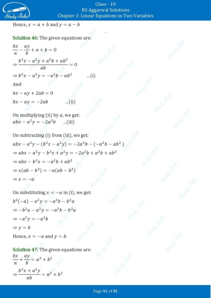 RS Aggarwal Class 10 Exercise 3B Solutions 41