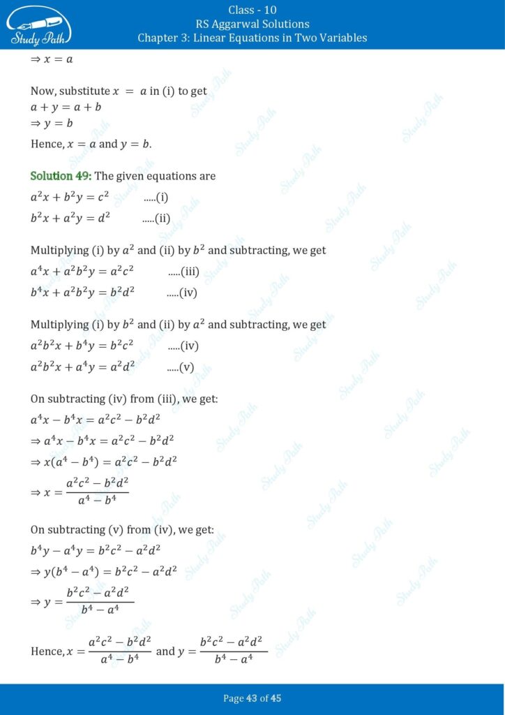 RS Aggarwal Class 10 Exercise 3B Solutions 43