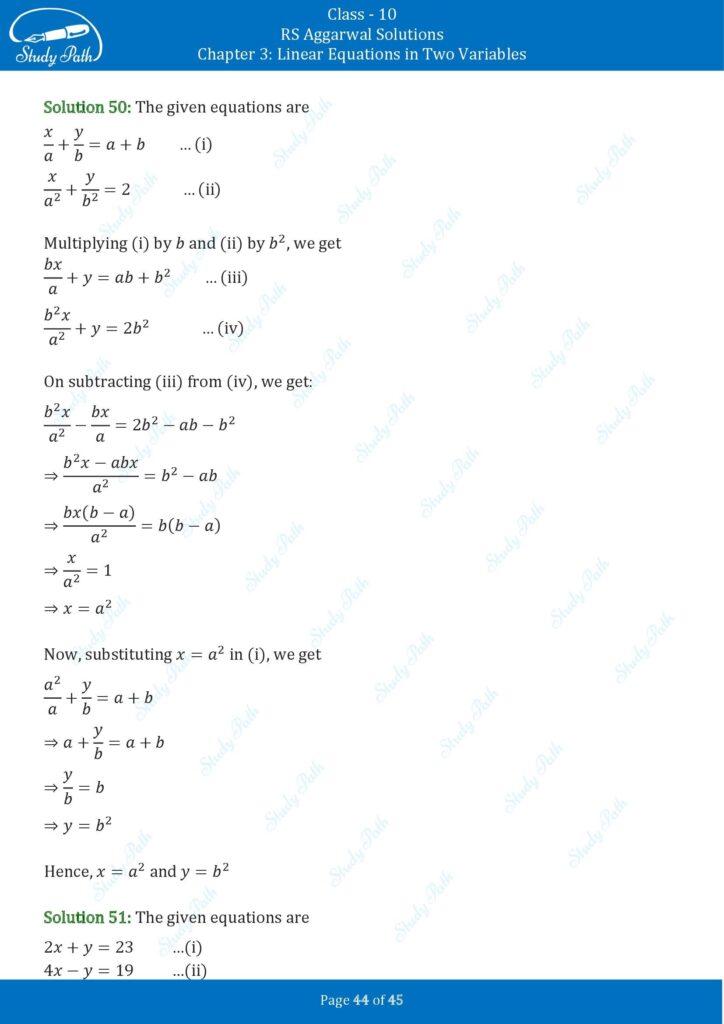 RS Aggarwal Class 10 Exercise 3B Solutions 44
